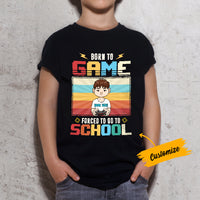 Personalized Born To Game Back To School Kid T Shirt JL26 95O57 thumb 1