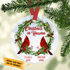 Personalized Christmas In Heaven Memorial Mom Dad Ornament SB231 30O58 1