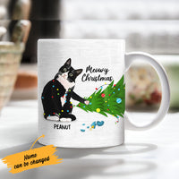 Personalized Tuxedo Cat Christmas Mug OB211 85O58 thumb 1