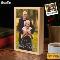 Personalized Couples Gift Swirl Heart Upload Photo Picture Frame Light Box 31551 thumb 1