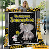 Personalized Elephant Mom Grandma German Mama Oma Blanket AP1422 95O47 1