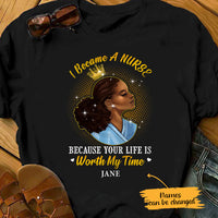Personalized I Become A Nurse BWA T Shirt JL243 28O65 thumb 1