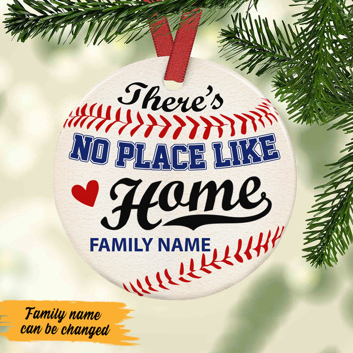 Personalized Baseball Softball Home  Circle Ornament NB94 81O47 1