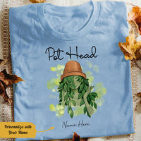 Personalized Pot Head Plant Girl T Shirt AG281 81O58 thumb 1