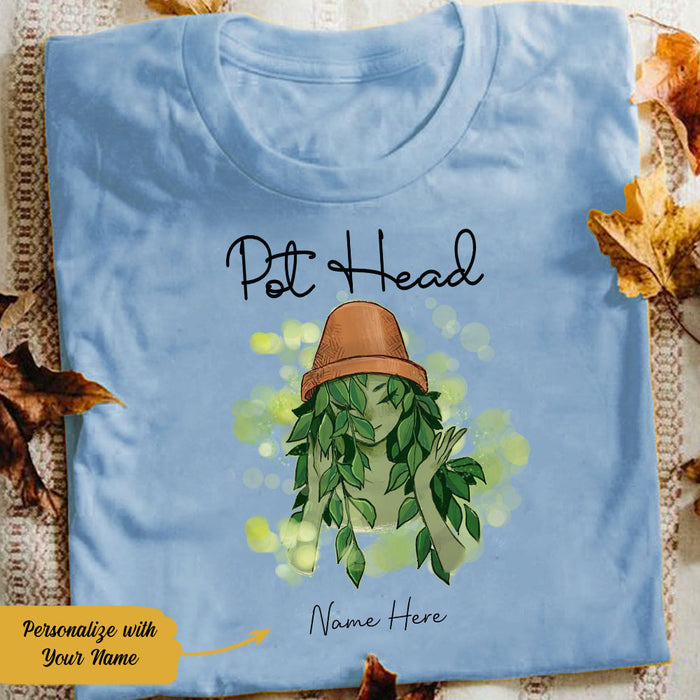 Personalized Pot Head Plant Girl T Shirt AG281 81O58 1
