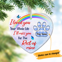Personalized Dog Memorial Heart Ornament NB301 26O57 thumb 1