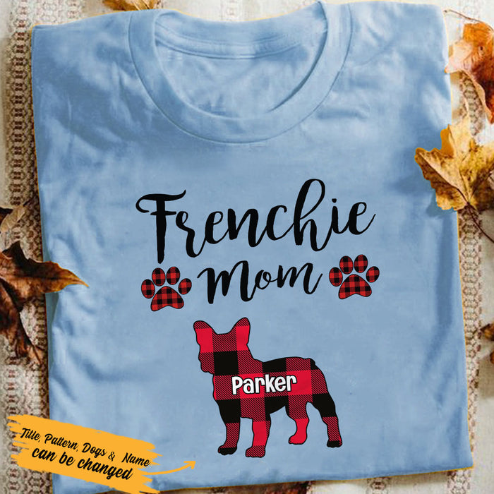 Personalized Dog Breeds Dog Mom Buffalo Plaid T Shirt OB226 30O53 1