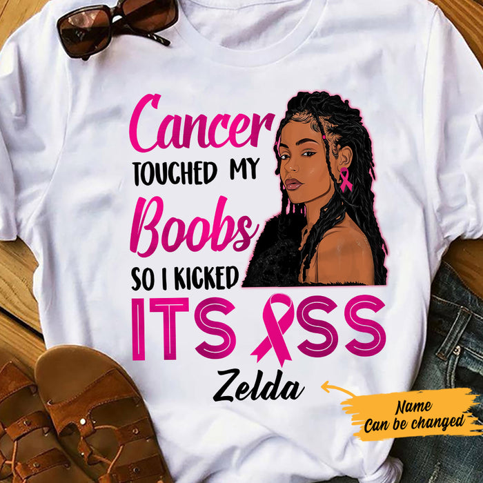 Personalized BWA Breast Cancer Kicked Its Butt T Shirt AG212 26O57 1