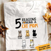 Personalized Cat Mom White T Shirt JN132 73O57 1