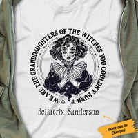 Personalized Granddaughter Of Witch Halloween White T Shirt SJL142 81O34 thumb 1