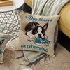 Boston Terrier Pillow AU1504 90O39 (Insert Included) 1