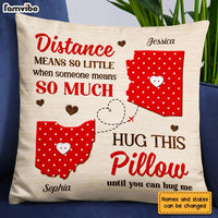 Personalized Long Distance Hug This Pillow AG155 30O31 thumb 1