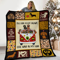 Dachshund Dog Blanket NB272 73O34 thumb 1