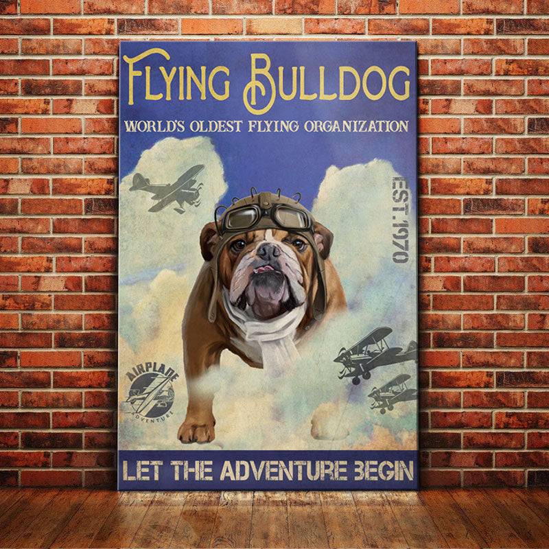 Bulldog Flying Service Canvas FB1308 90O58