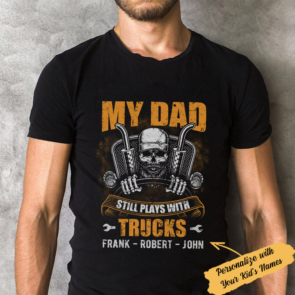 Personalized Dad Trucker  T Shirt MY147 95O34