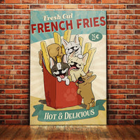 French Bulldog Fries Canvas FB2602 85O58 thumb 1