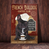 French BullDog Coffee Club Canvas SAP0603 67O36 thumb 1