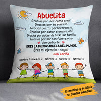 Personalized Grandma Abuela Gracias Spanish Pillow AP282 30O34 thumb 1