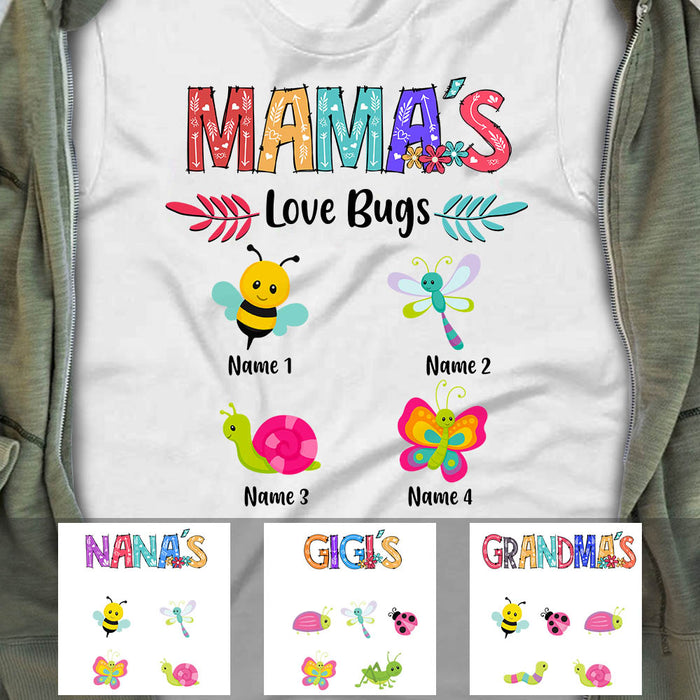 Personalized Grandma Love Bugs T Shirt OB151 30O60 1