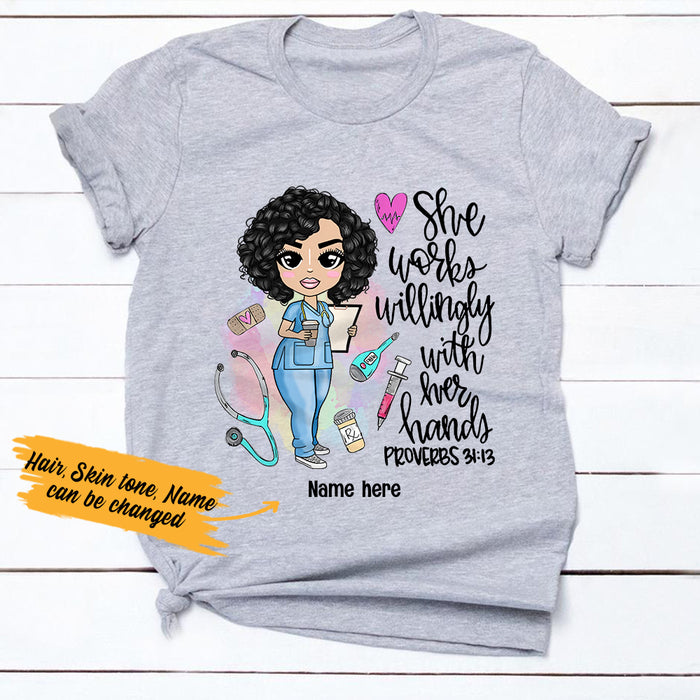 Personalized Nurse T Shirt JN307 30O36 1
