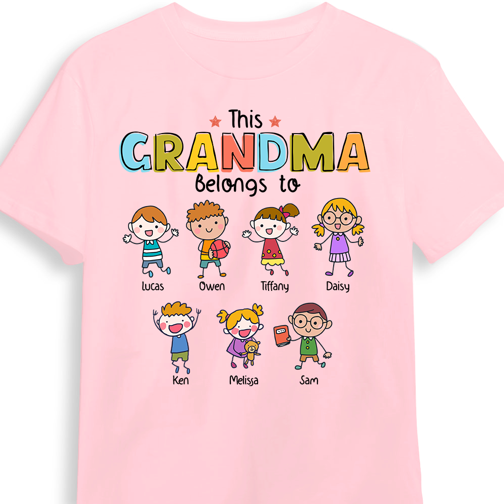 Personalized Grandma Drawing Shirt Hoodie Sweatshirt 31853 Primary Mockup