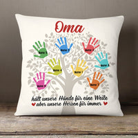 Personalized Mom Grandma Tree German Mama Oma Pillow AP1515 95O58 (Insert Included) thumb 1