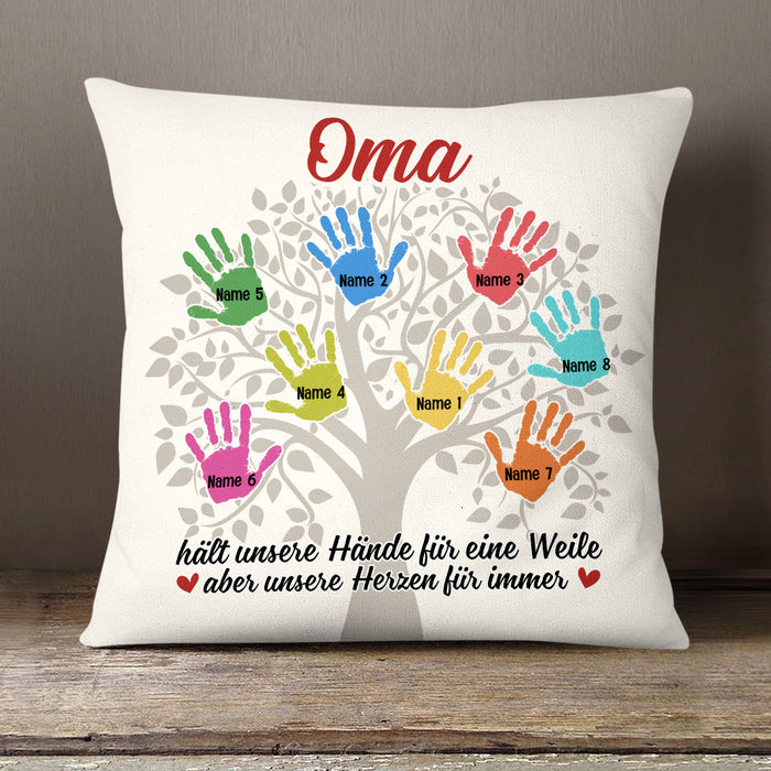 Personalized Mom Grandma Tree German Mama Oma Pillow AP1515 95O58 (Insert Included) 1