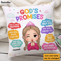 Personalized Gift For Granddaughter God's Promises Biblical Pillow 30313 thumb 1