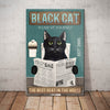 Black Cat Toilet Canvas MR2301 85O60 1