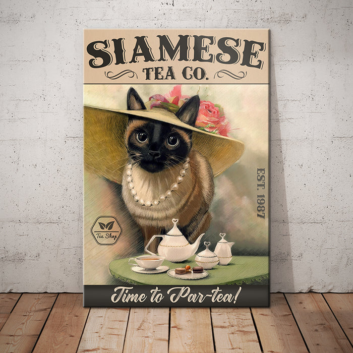 Siamese Cat Tea Company Canvas MR0603 73O59 1
