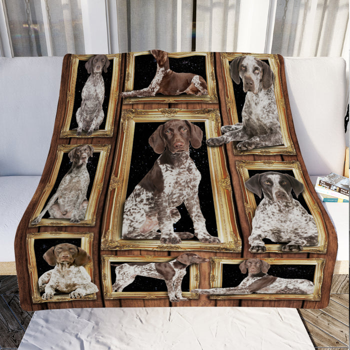 German Shorthaired Pointer Dog Fleece Blanket MR0601 81O31 1