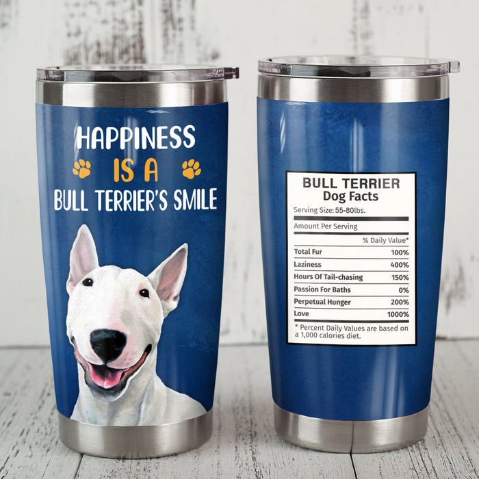Bull Terrier Dog Steel Tumbler MR0708 68O56 1