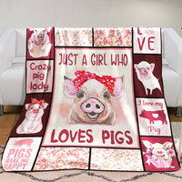 Pig Fleece Blanket NOV0701 77O58 thumb 1