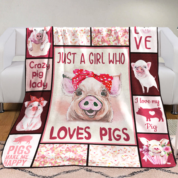 Pig Fleece Blanket NOV0701 77O58 1