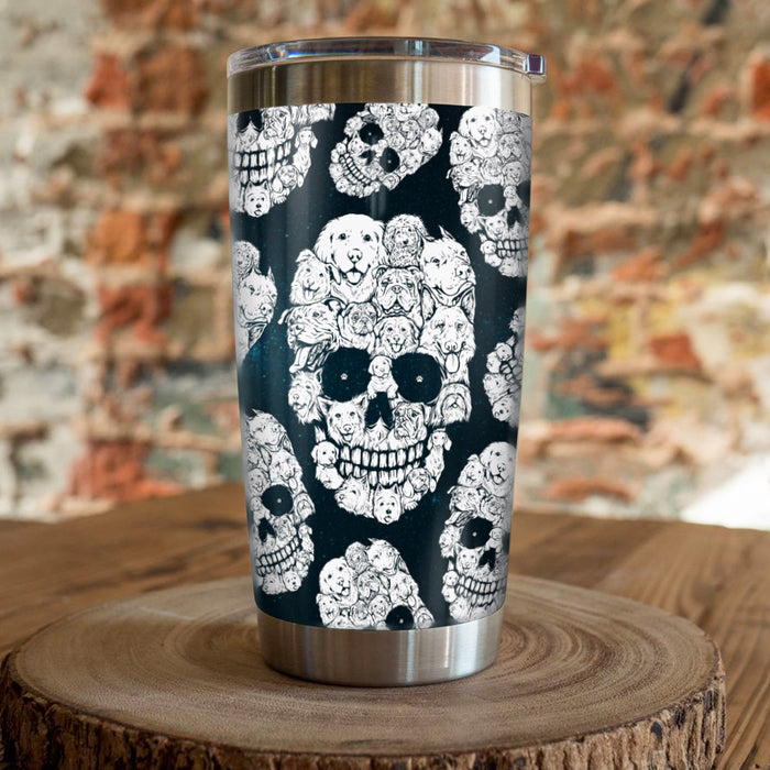 Dog Skull Steel Tumbler MY156 67O34 1