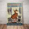 Bengal Cat Fish Shop Canvas MR1103 90O57 1