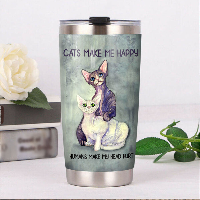 Sphynx Cat Steel Tumbler MR1807 70O49 1