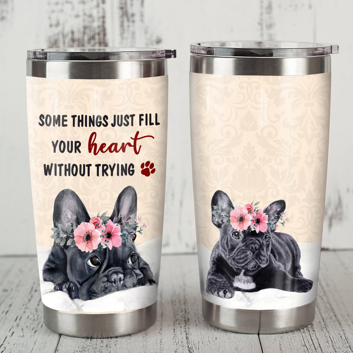 French Bulldog Steel Tumbler MR0705 68O56 1