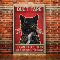 Black Cat Duct Tape Canvas MY116 81O58 thumb 1