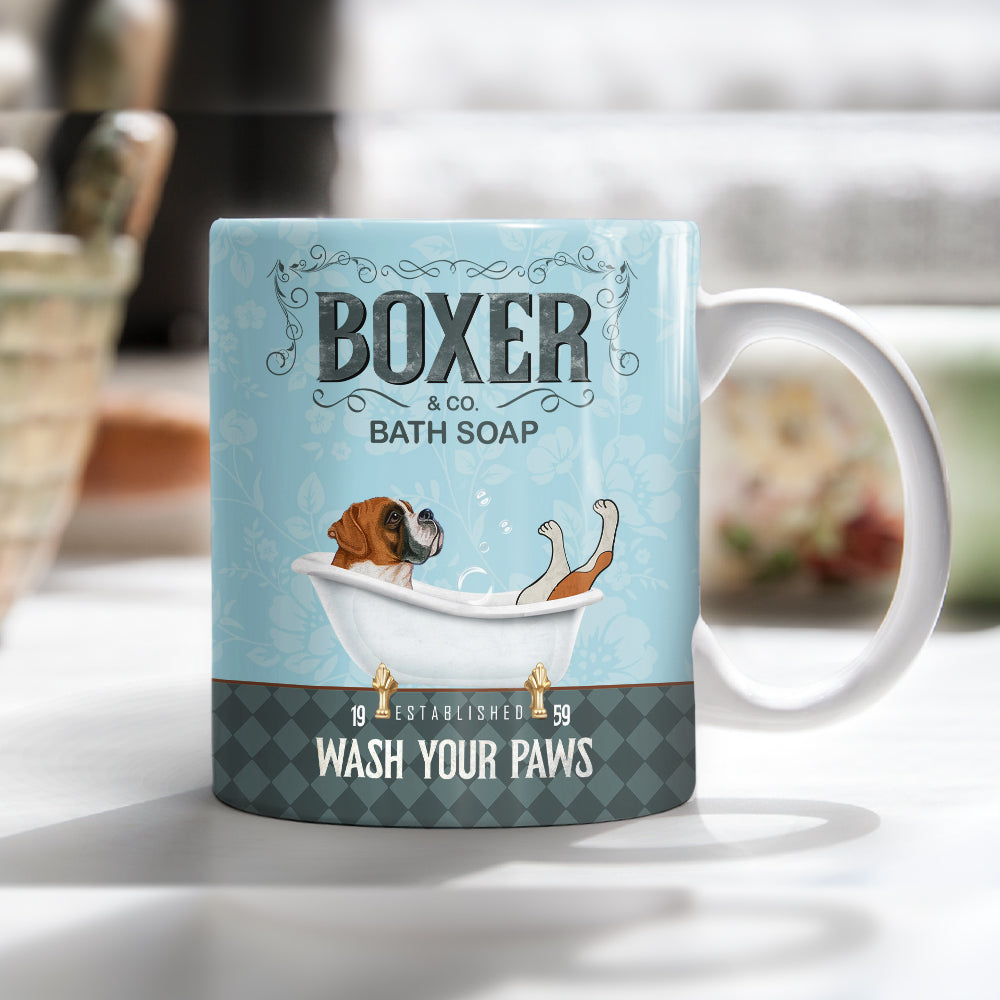 Boxer Dog Bath Soap Company Mug FB0702 85O34