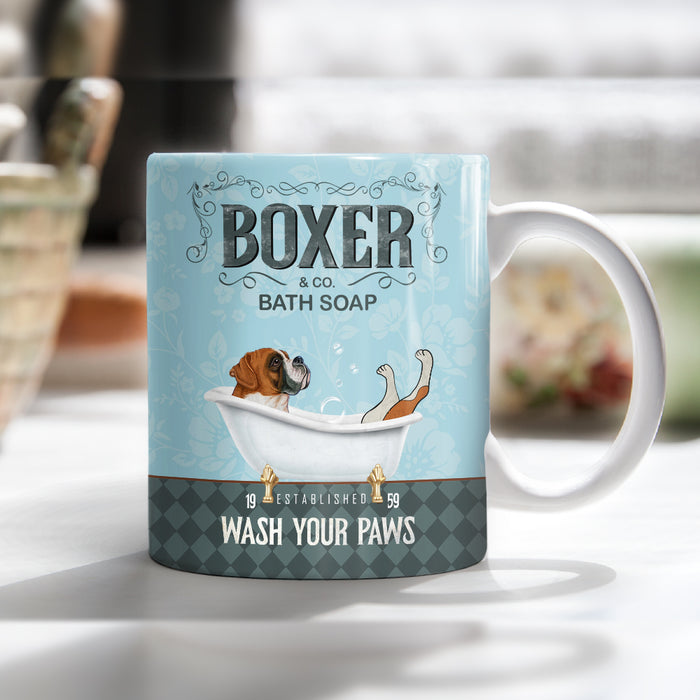 Boxer Dog Bath Soap Company Mug FB0702 85O34 1