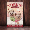 Yorkshire Terrier Pajama Company Canvas FB2402 95O49 1