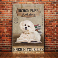 Bichon Frise Bookstore Company Canvas FB2101 69O52 thumb 1