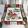 Pug Christmas Fleece Blanket OCT1102 82O33 thumb 1