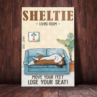 Shetland Sheepdog Living Room Canvas SAP0702 85O58 thumb 1