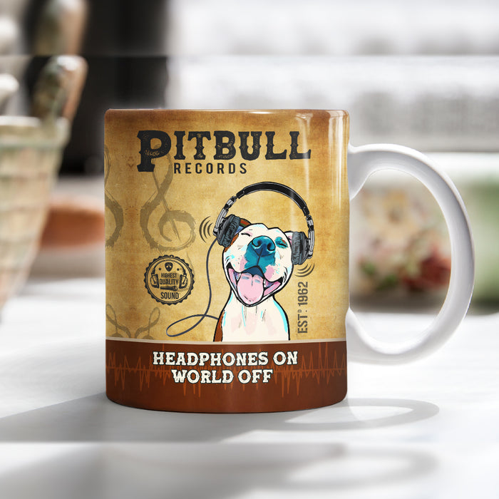 Pitbull Dog Record Company Mug FB2204 85O36 1