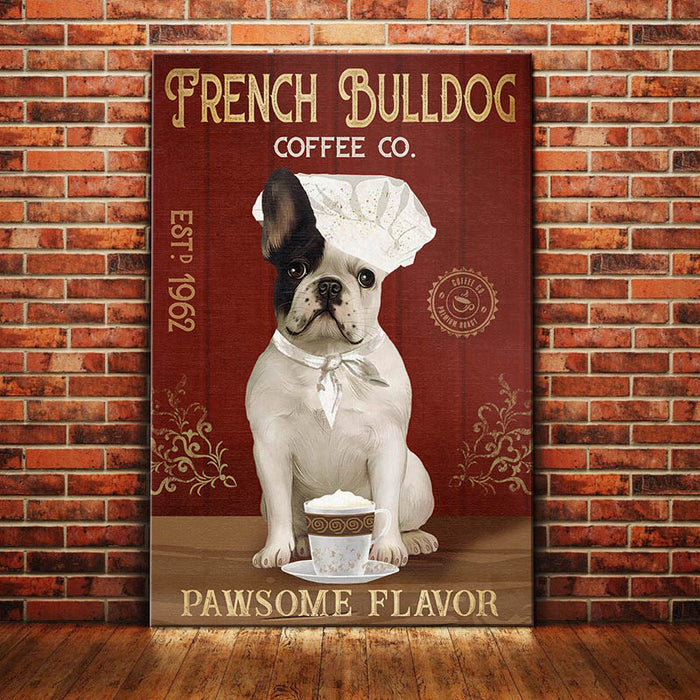 French Bulldog Coffee Company Canvas SAP1304 85O36 1