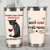 Black Cat Wine Steel Tumbler MY172 67O58 1