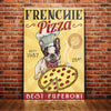 French Bulldog Pizza Canvas FB0804 85O53 1