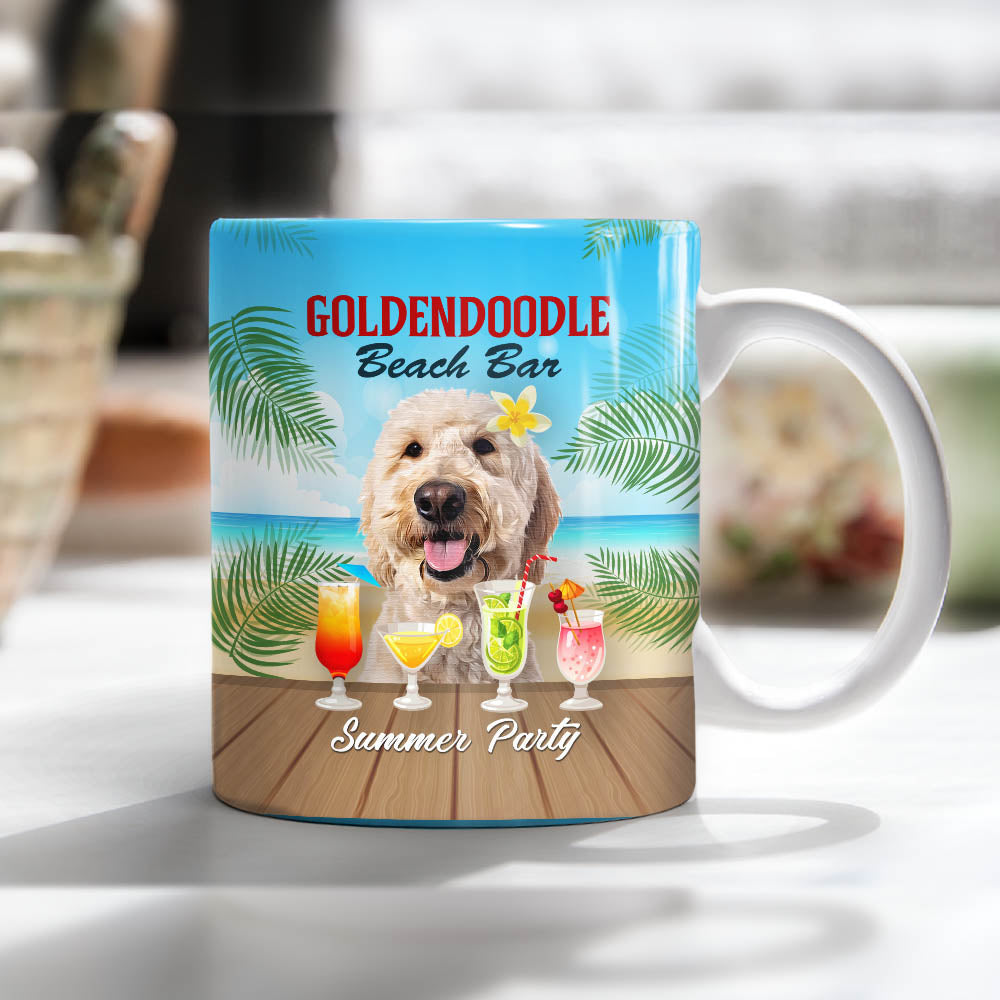 Goldendoodle Dog Beach Bar Mug FB2504 95O47